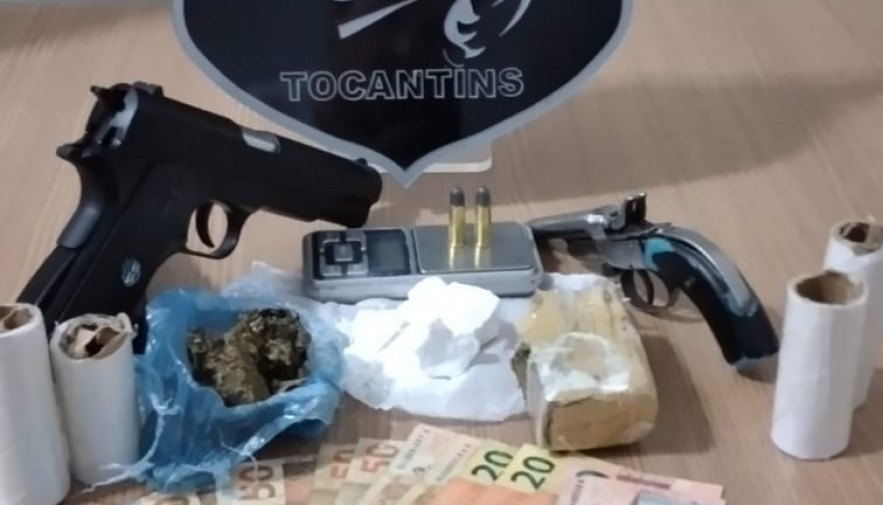 Polícia Civil apreende armas, drogas e prende traficante em Gurupi