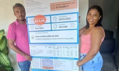 Moradores de Luzimangues e Fátima são premiados com um ano de conta de luz grátis no Tocantins; saiba como ser o próximo