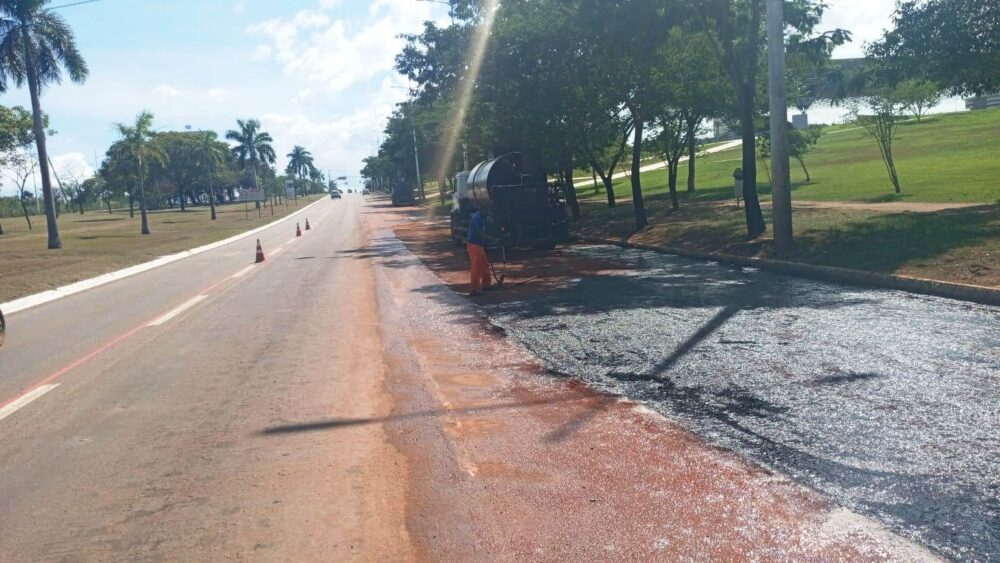 Seisp de Palmas ressalta que motoristas devem ficar atentos à redução de faixas na Teotônio Segurado; entenda