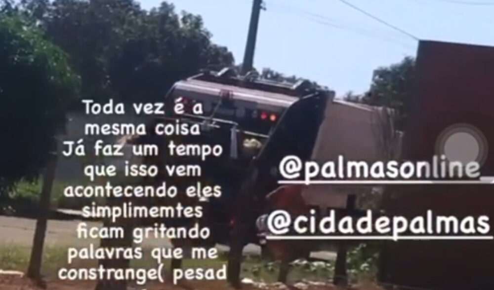 ''Não é a primeira vez'', diz jovem trans ao filmar hostilização de coletores de lixo em Palmas; ASSISTA