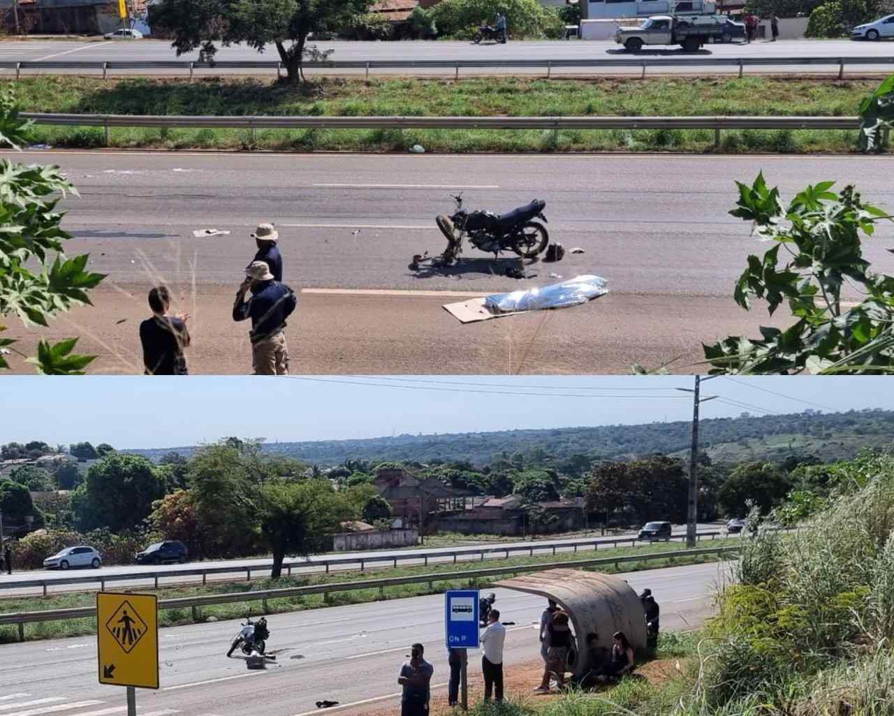 Jovem de 24 anos morre e duas pessoas ficam gravemente feridas em acidente envolvendo motocicletas na BR-010 em Palmas