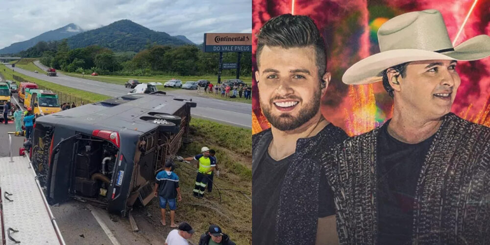 Quem são Conrado e Aleksandro, que formam a dupla sertaneja de MS que sofreu acidente grave de ônibus em SP