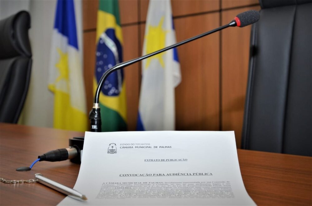 Câmara de Palmas realizará Audiência Pública para prestação de contas da Saúde no 1º quadrimestre de 2022