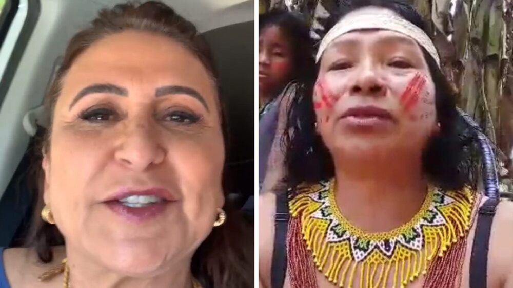 [Vídeos] Senadora Kátia Abreu é alvo de críticas após pedir doações de roupas usadas e lençóis velhos para índios Krahôs: ''Plantam roça e as mulheres estão muito empobrecidas''