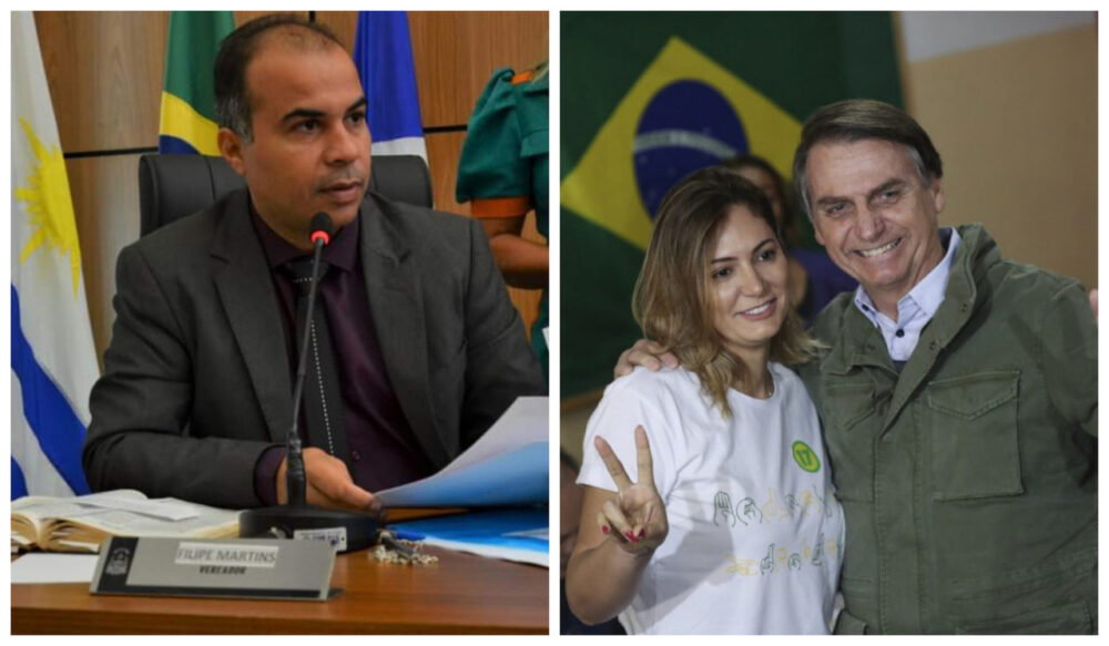 Câmara aprova projetos de Filipe Martins que concedem Título de Cidadão Palmense a Jair Bolsonaro e Michelle