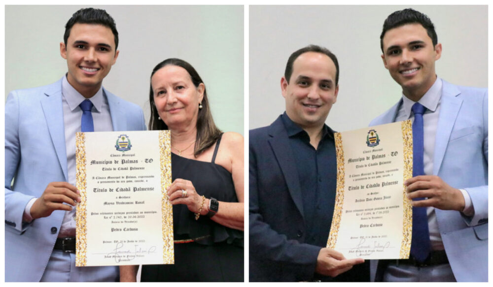 Desembargadora e presidente da ATS são homenageados com título de cidadão palmense pelo vereador Pedro Cardoso