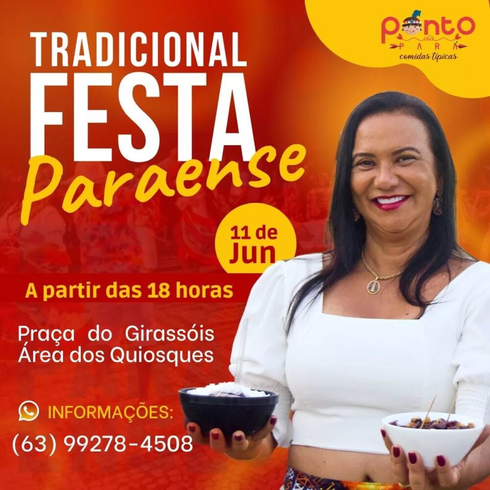 Festa Tradicional Paraense: 6ª edição do evento acontece neste sábado, 11, na Praça dos Girassóis
