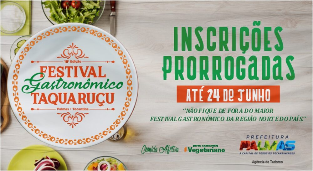 Inscrição para participar do 16º Festival Gastronômico de Taquaruçu é prorrogada; saiba mais