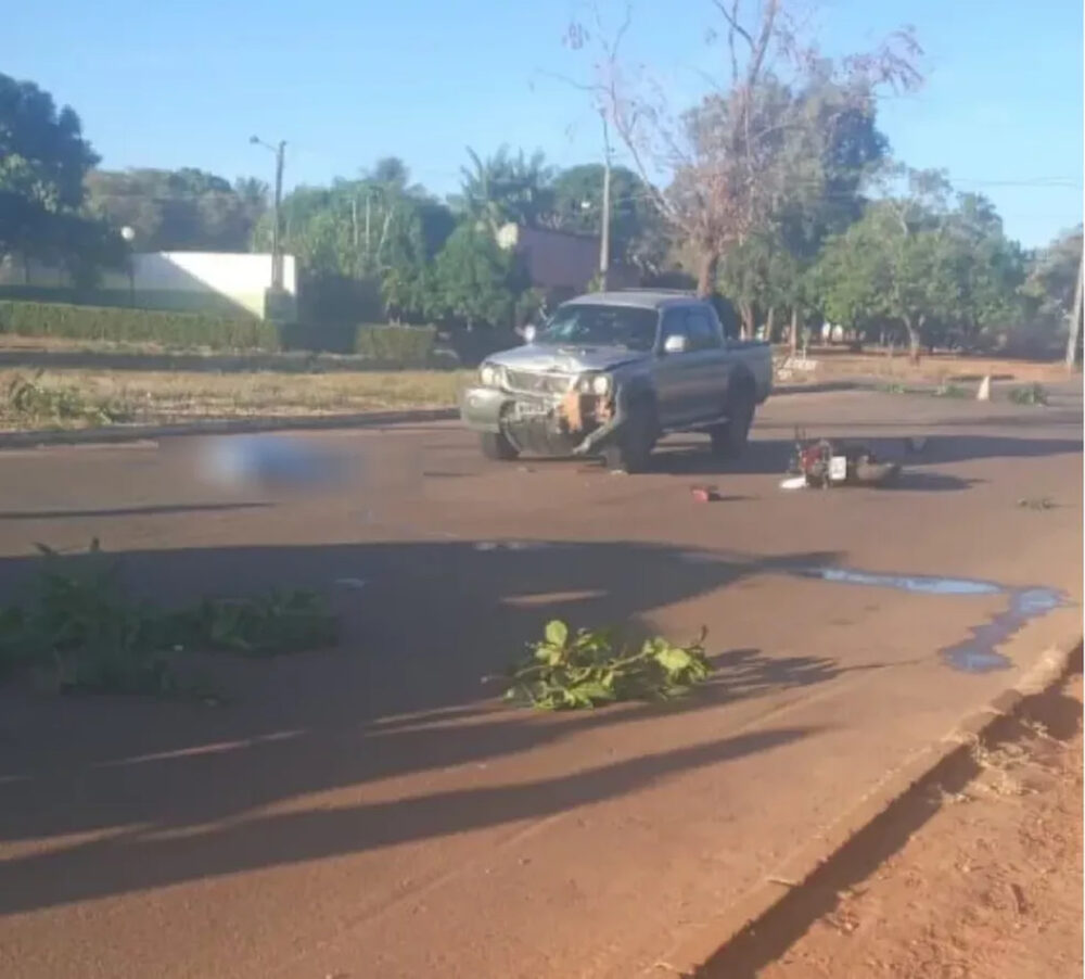 Motociclista morre após ser atingido por caminhonete na região Norte de Palmas