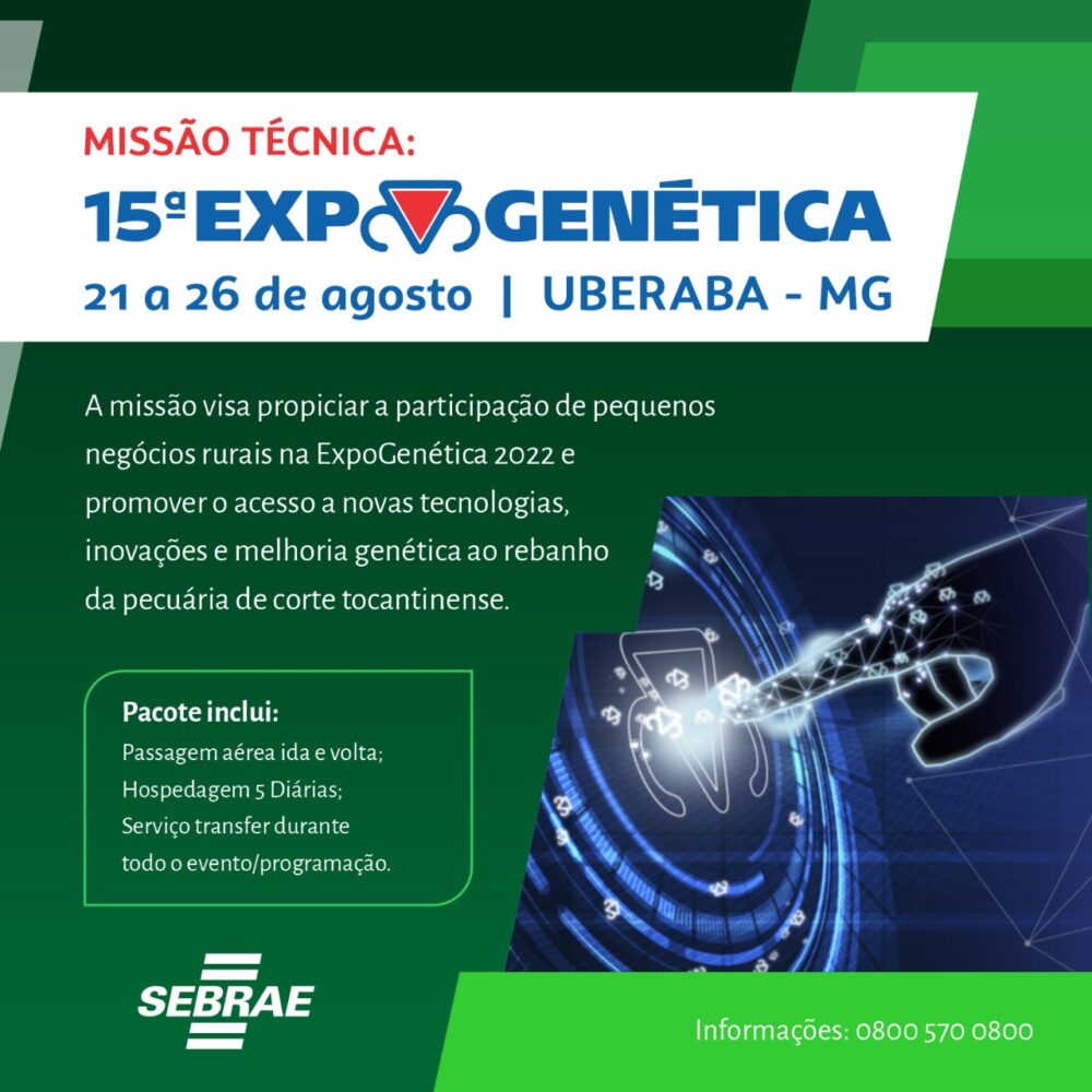 Sebrae promove missão técnica Expogenética