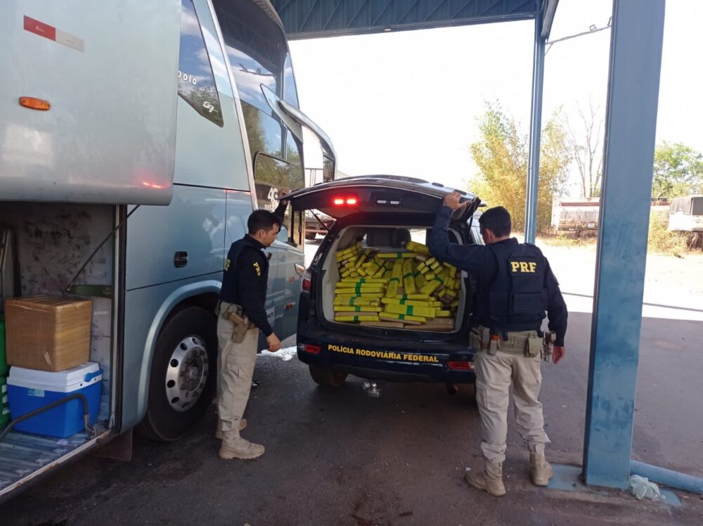 PRF apreende 200 kg de substância análoga à maconha em Guaraí; veja o vídeo