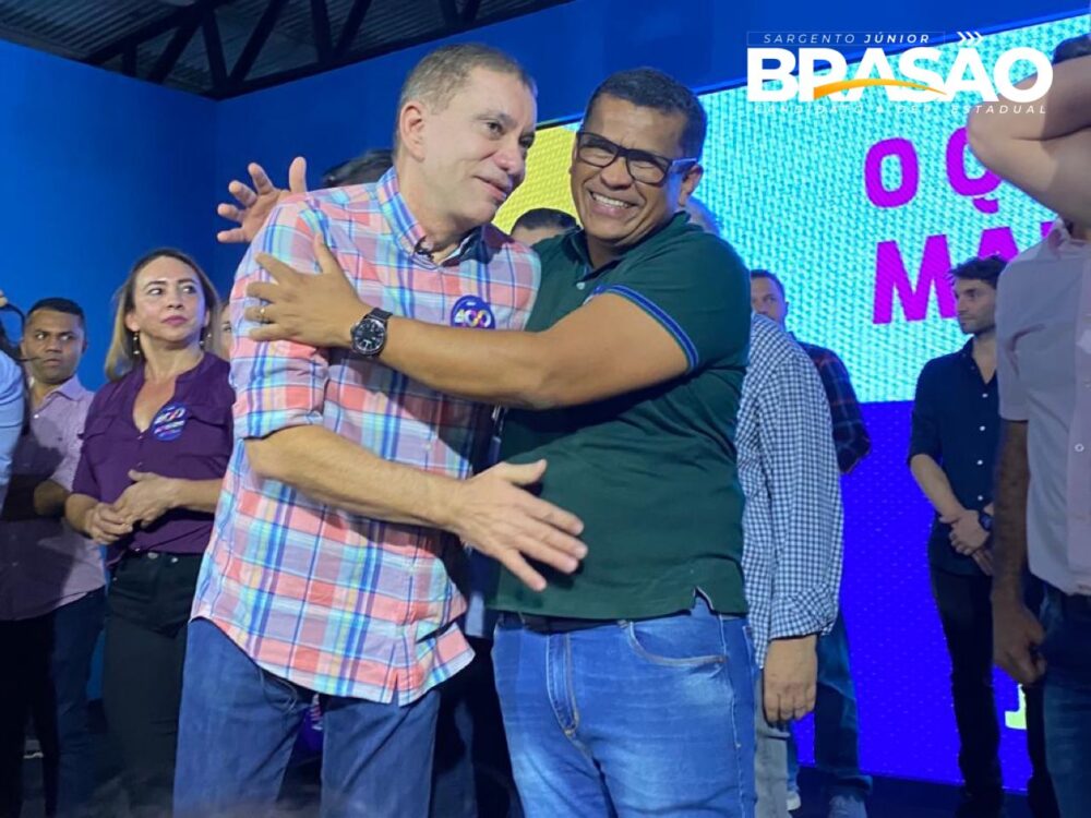 Candidato a deputado estadual, Sargento Júnior Brasão demonstra força e reúne centenas de pessoas no lançamento da campanha de Carlos Amastha ao senado