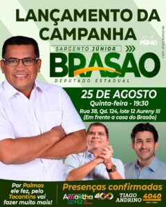 Sargento Júnior Brasão lança nesta quinta-feira, 25, sua candidatura a deputado estadual; saiba detalhes