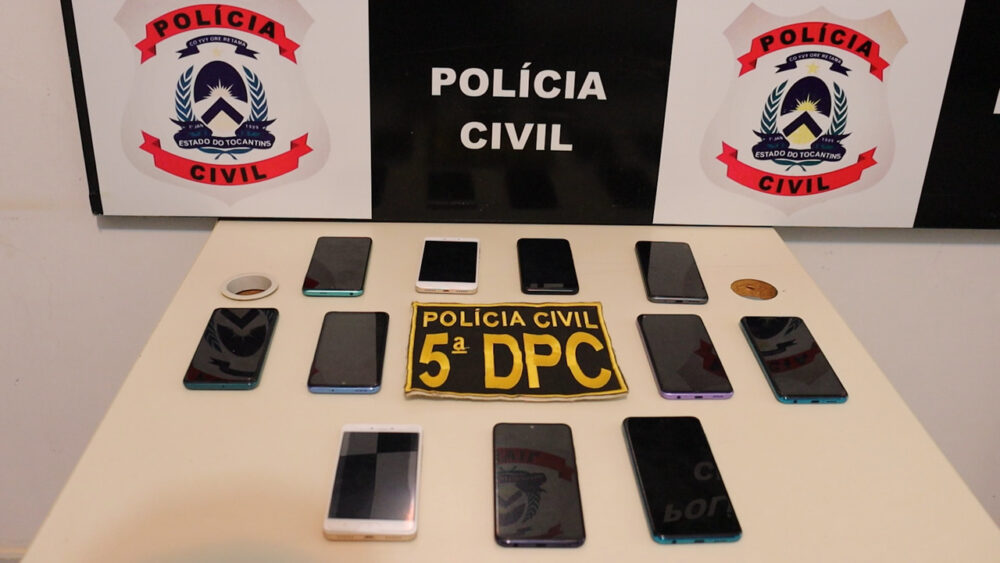 Mais de 10 celulares roubados em loja de Taquaralto são recuperados pela polícia; mercadoria é avaliada em pelo menos R$ 30 mil