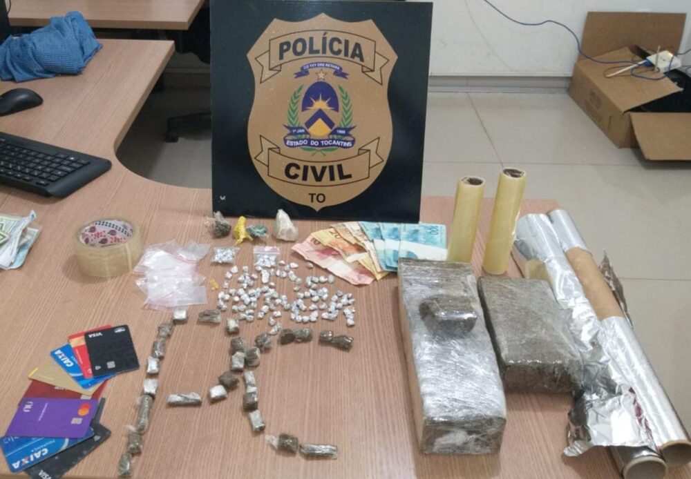 Casal suspeito por tráfico de drogas é preso em Araguaína