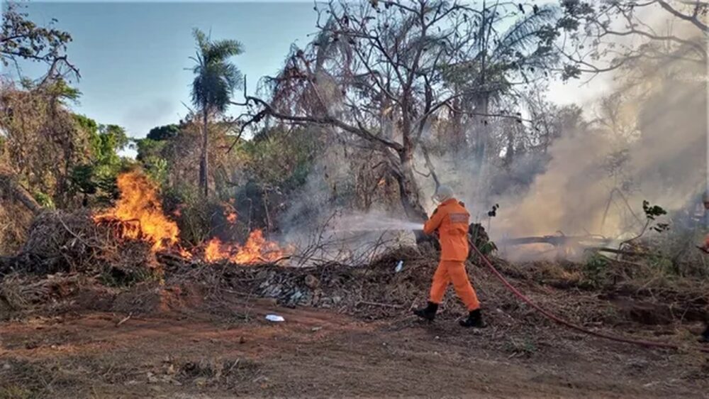 Após mais de 20 dias em combate ao fogo nas regiões de Taquaruçu, bombeiros continuam monitoramento do local