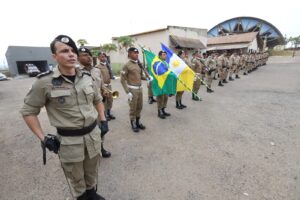 Sargento Júnior Brasão, candidato a deputado estadual, prestigia 'Solenidade de Troca de Comando do 6º Batalhão da PMTO'