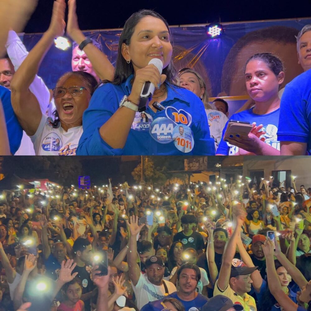 Vanda Monteiro junta 'mar de gente' em reunião histórica de encerramento de campanha na região sul de Palmas