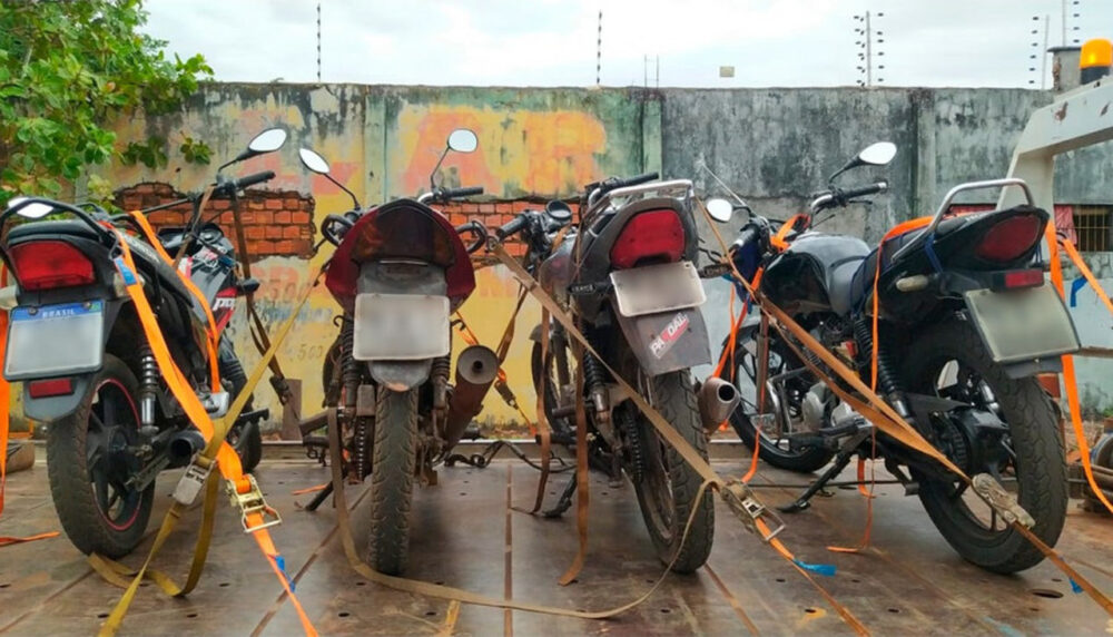 Seis motocicletas foram apreendidas pela polícia em Araguaína por perturbação do sossego