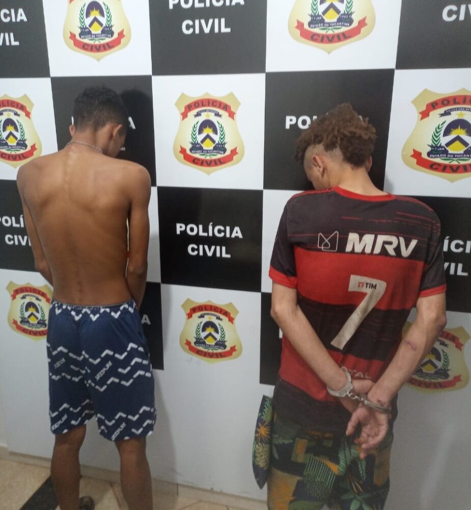 Dois jovens foram presos em flagrante suspeitos de praticarem uma série de roubos em Guaraí