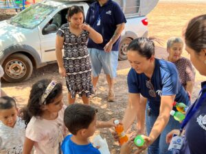Ação social 'Sou Feliz' promovida pelo Jornal Sou de Palmas leva diversão e alegria para o dia das crianças no setor Taquari, região sul da Capital