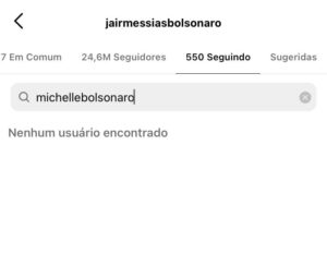 O que aconteceu? Bolsonaro e Michelle trocam unfollow nas redes sociais
