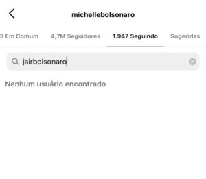 O que aconteceu? Bolsonaro e Michelle trocam unfollow nas redes sociais