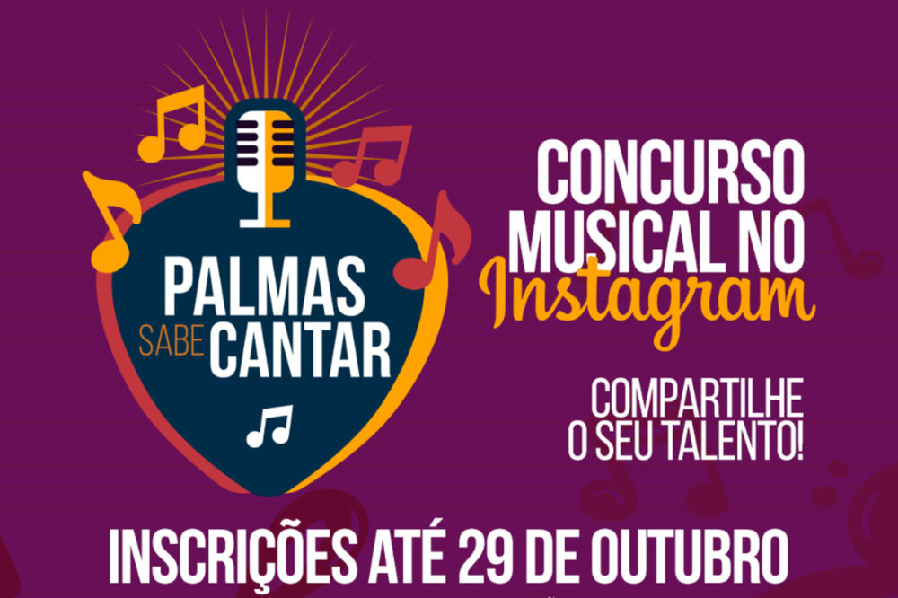 Prefeitura de Palmas abre inscrições para o 1º Concurso Musical no Instagram