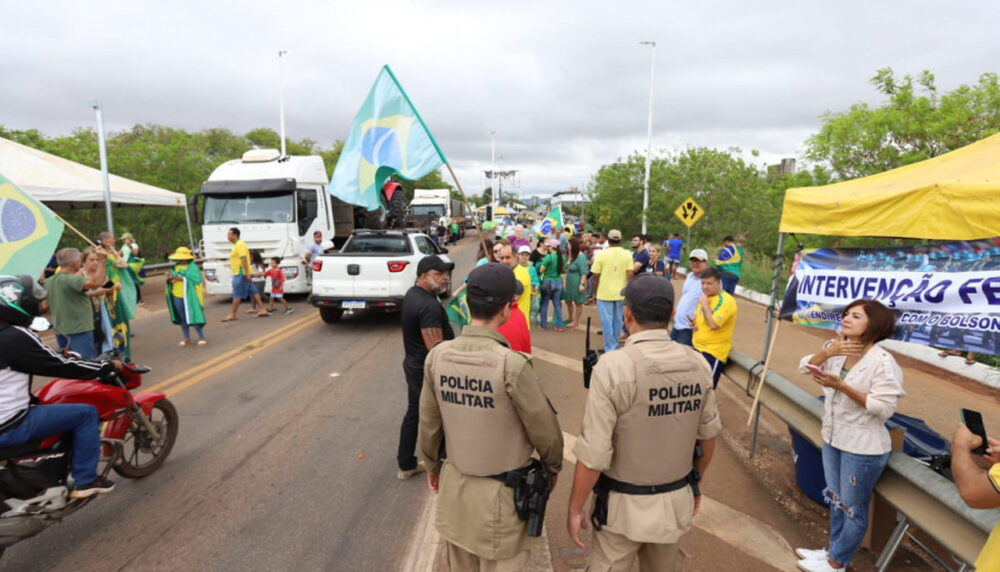 Polícia Militar garante a ordem e acompanha as manifestações no Tocantins