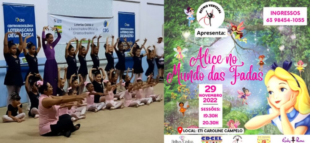 'Alice no Mundo das Fadas': Espetáculo de Ballet infantil do Projeto Ritmo Vertical acontece na próxima terça-feira (29) em Taquaralto