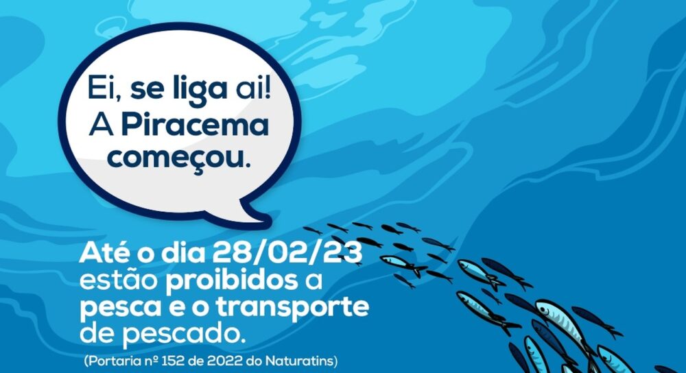 PESCA PROIBIDA! Piracema começa nesta terça-feira, 1º, no Tocantins