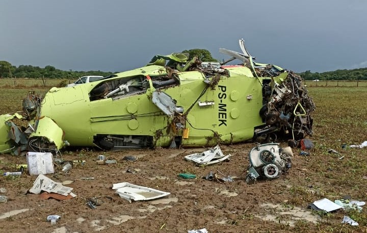 Acidente com helicóptero: vítimas são identificadas; aeronave que caiu em Porto Nacional tinha capacidade para oito passageiros