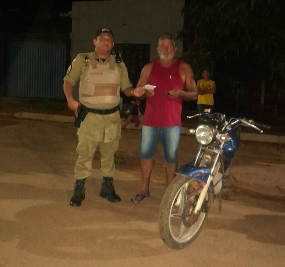 Em Palmas, moto furtada é recuperada pela Polícia Militar em menos de 24 horas