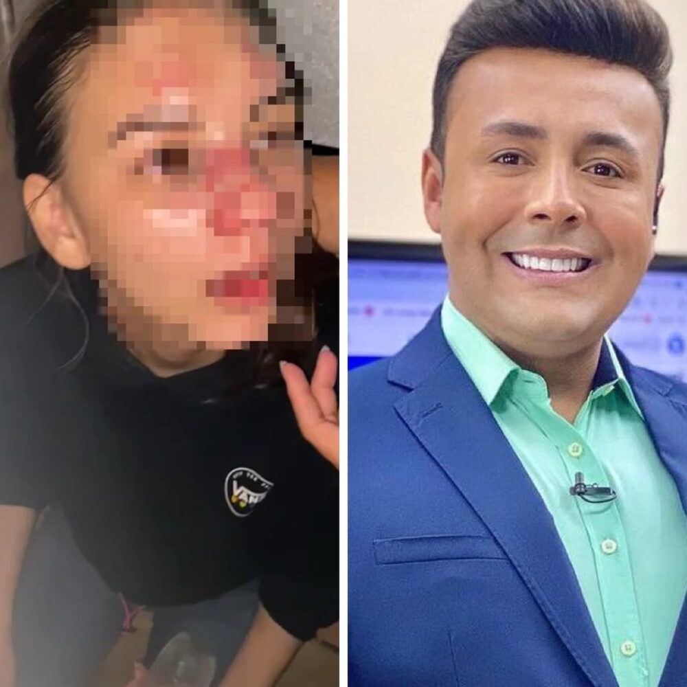 ''Me meteu 2, 3 socos'', relata em áudio namorada do apresentador Lucas Ferraz suspeito de agredi-la em confraternização; OUÇA