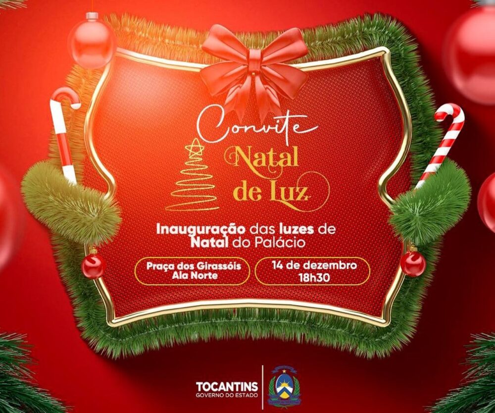 Natal de Luz será inaugurado nesta quarta-feira (14) no Palácio Araguaia