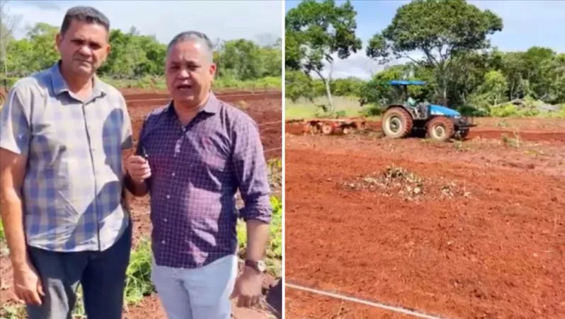 Vereador Eudes Assis leva benefício aos produtores rurais do assentamento Entre Rios, na zona rural de Palmas