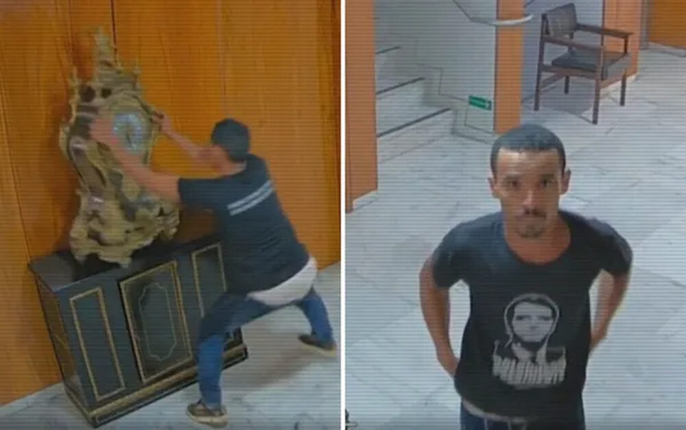 Bolsonarista filmado ao destruir relógio de Dom João VI é preso