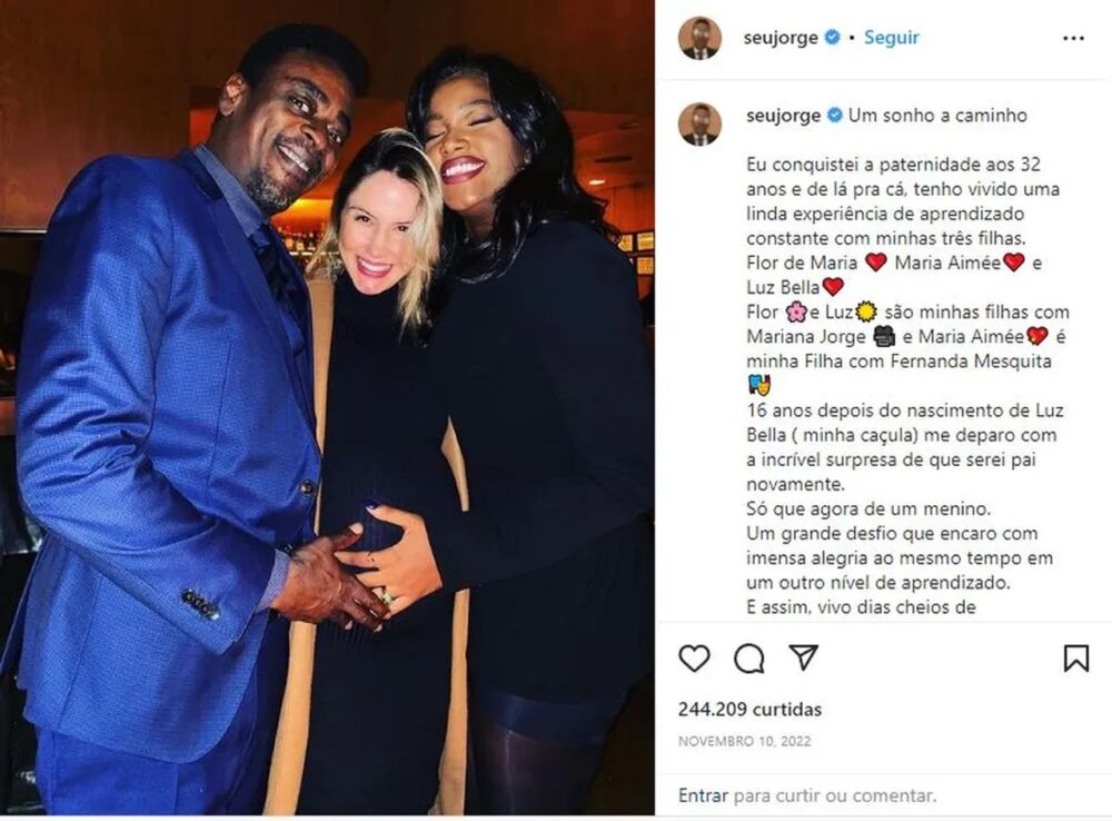 Seu Jorge é impedido de registrar filho com nome 'Samba'