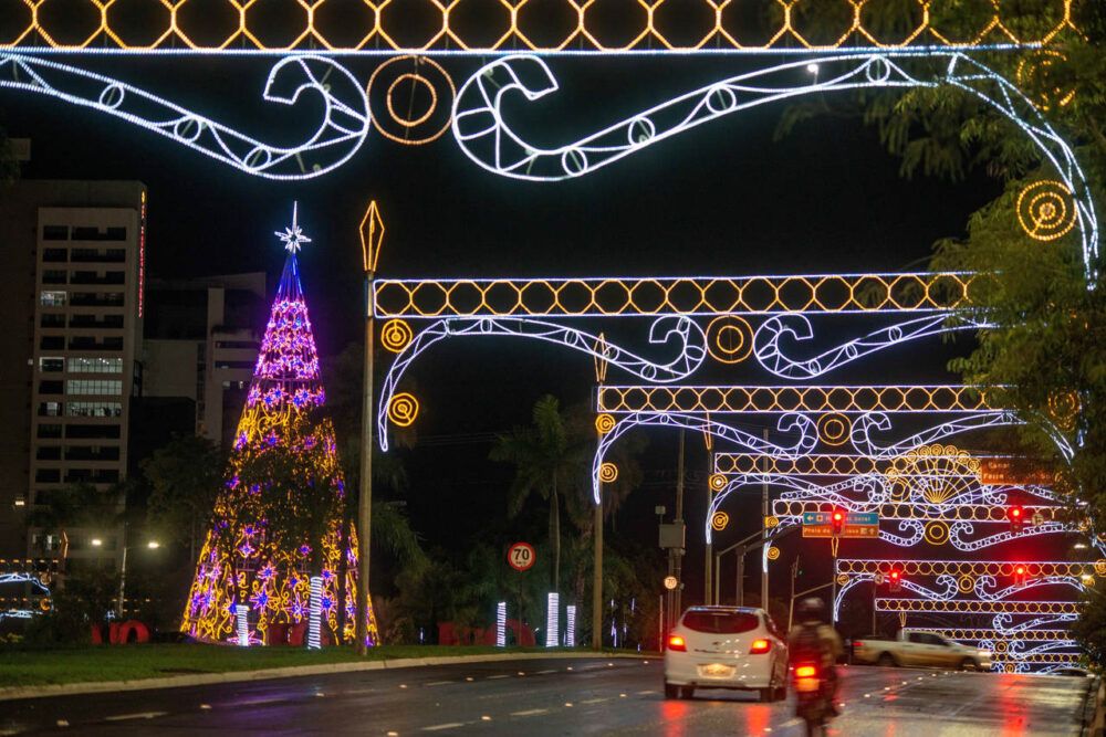 Ainda dá tempo! Prefeitura de Palmas informa que Luzes de Natal permanecerão ligadas até o dia 15 de janeiro