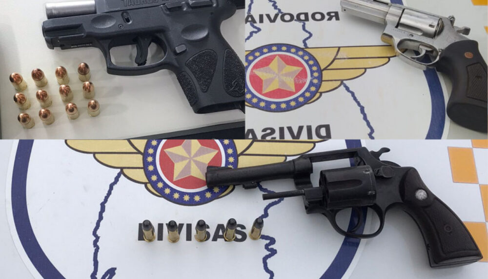 Três armas são apreendidas em ações da Polícia Militar nas Estradas durante Carnaval 2023