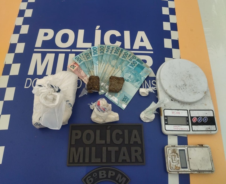 6° Batalhão da PM realiza apreensão de drogas durante patrulhamento na região sul de Palmas
