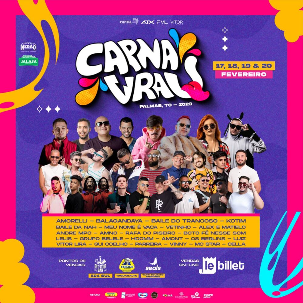 VAI TER CARNAVRAU! Festa em Palmas promete animar população com diversas atrações nacionais e estrutura inédita; saiba detalhes