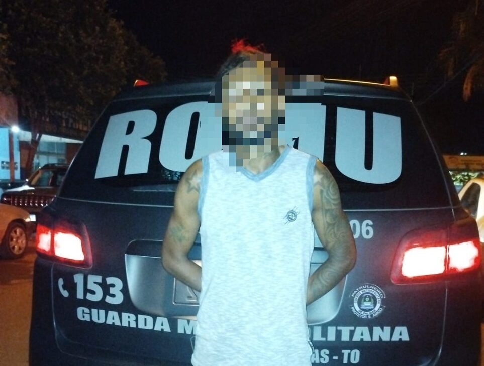 Foragido da Justiça pelo crime de roubo é preso pela ROMU em Taquaruçu