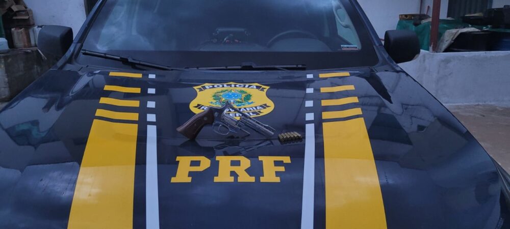 Idoso é detido pela PRF transportando arma de fogo ilegal e munições em Formoso do Araguaia