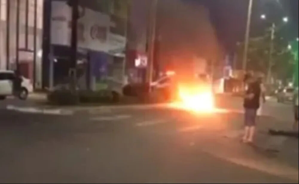 Acidente causa incêndio em motocicleta e deixa vítima ferida em Paraíso do Tocantins