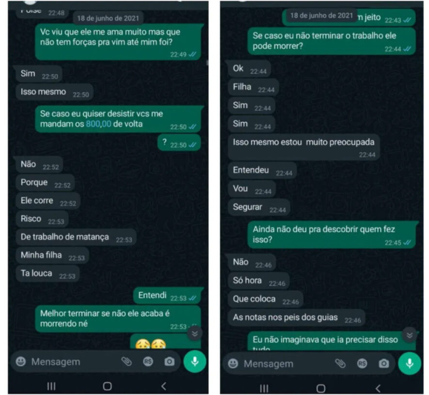 Repercussão: Conversas do WhatsApp mostram taróloga dizendo para moradora de Palmas que homem 'enfeitiçado' poderia morrer se ela não depositasse dinheiro; VEJA