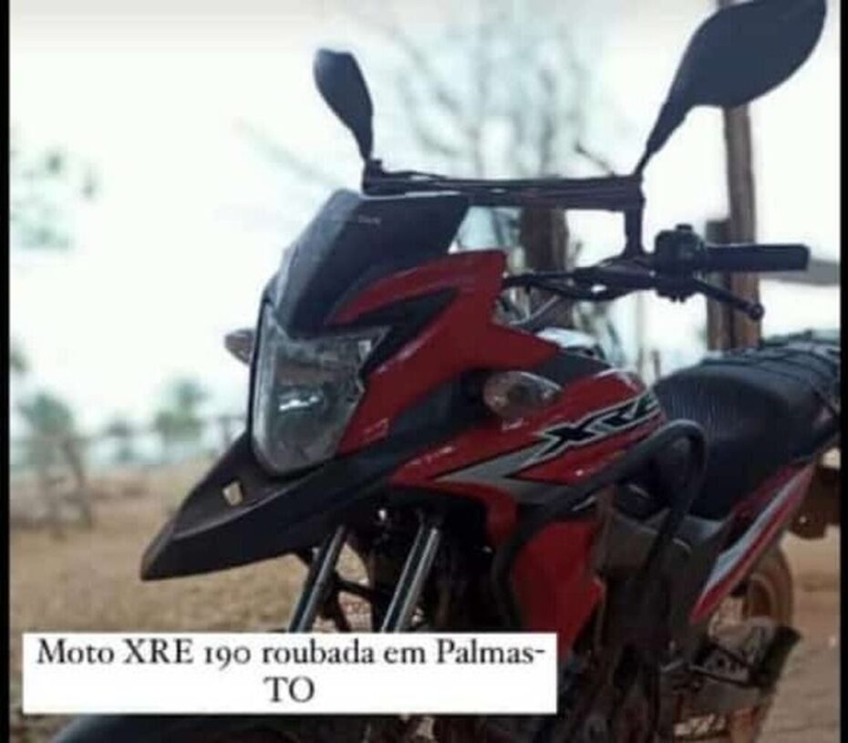 Jovem é rendido e tem motocicleta roubada por dois assaltantes em estacionamento de uma universidade em Palmas; SAIBA COMO AJUDAR