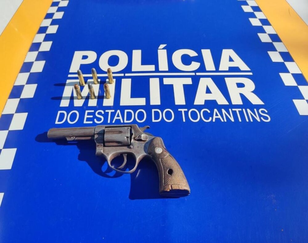 Crime de violência doméstica em Palmas termina com arma ilegal apreendida pela PM e autor foragido; confira
