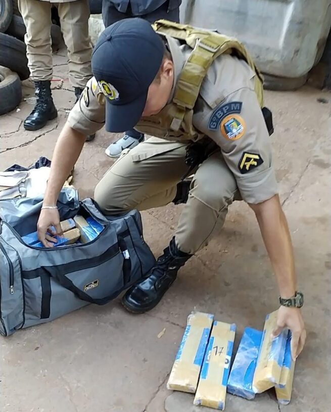 AGORA: Trabalho ostensivo do 6° Batalhão resulta na apreensão de cerca de 30 kg de drogas na região sul de Palmas