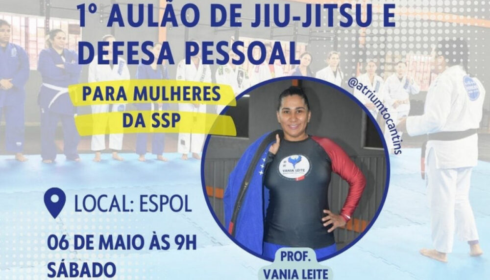 Espol promove aulão de jiu-jitsu e defesa pessoal para mulheres neste sábado (6) em Palmas